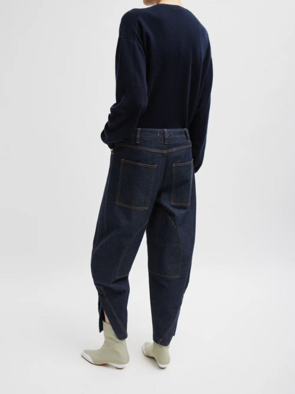 Tibi NWOT Indigo Denim Sid Jean Short 28 - Picture 2 of 16